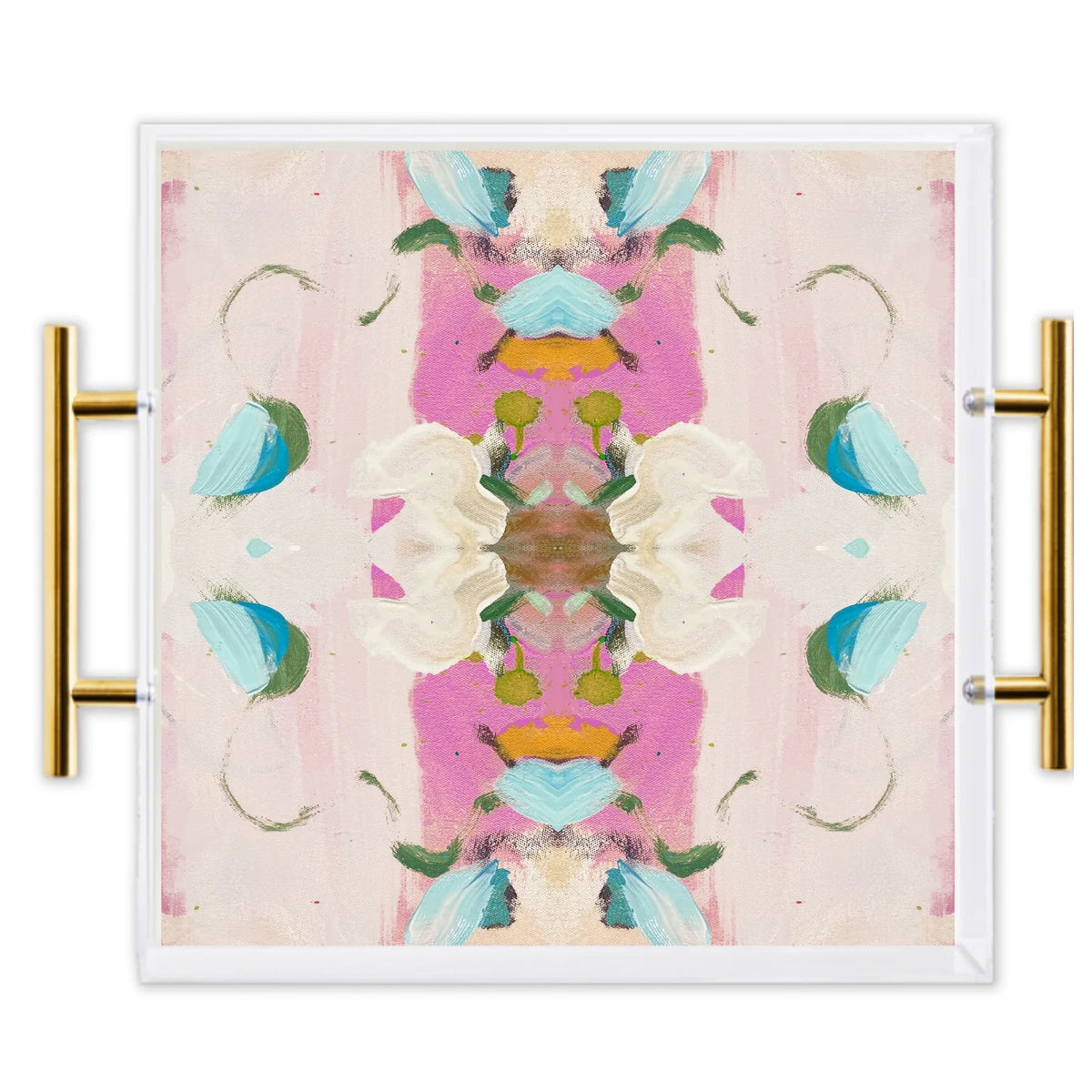 We offer high-quality Monet's Garden Pink Large Acrylic Tray Laura Park at  affordable price