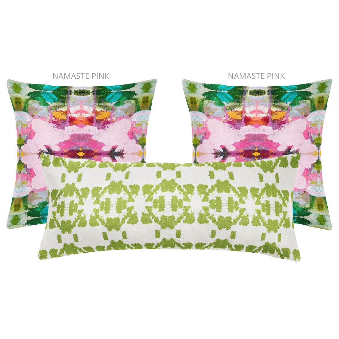 Monet's Garden Green 14x36 Pillow– Laura Park